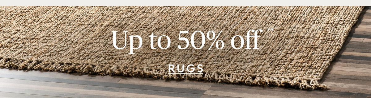 Rugs up to 50% off