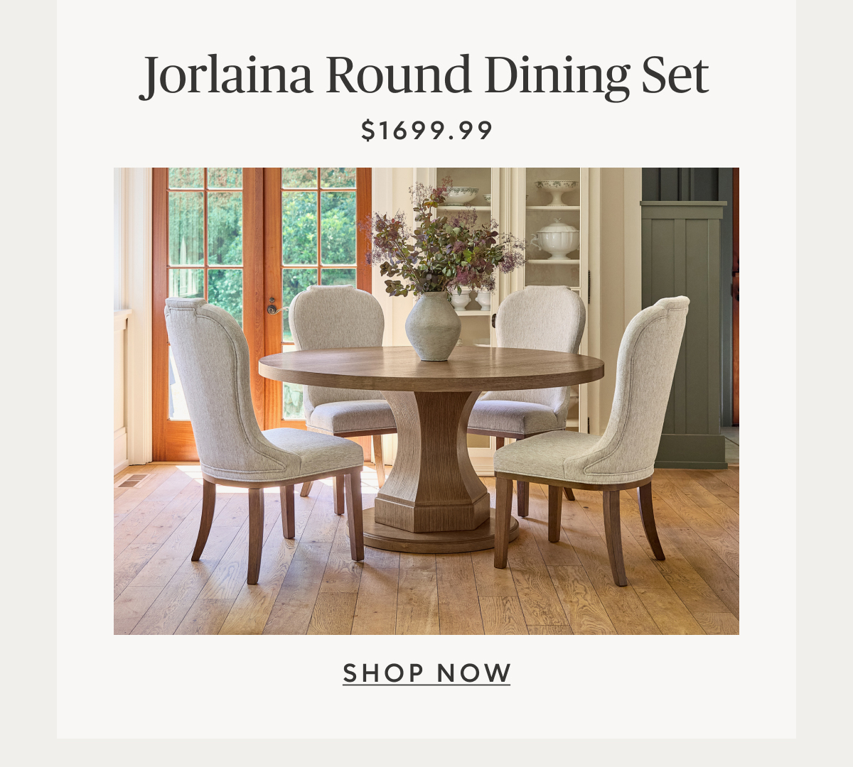 Jorlaina Dining Table and 4 Chairs