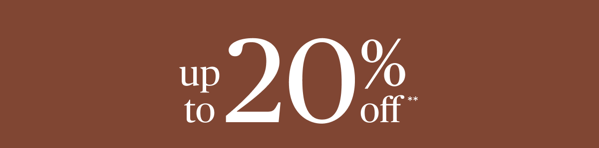 Up to 20% off