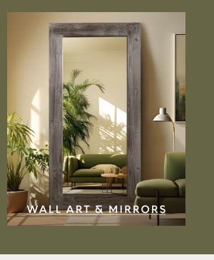 Wall art & mirrors up to 25% off**