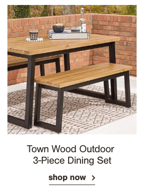 Town Wood Outdoor 3-piece Dining Set Shop now