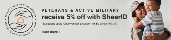 Veterans & Active Military receive 5% off with SheerID learn more