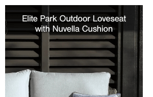 Elite Park Outdoor Loveseat with Nuvella Cushion