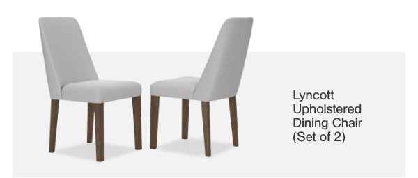 Lyncott Upholstered Dining Chair (Set of 2) 