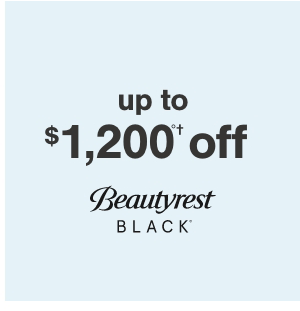 Up to $1,200 off Beautyrest Black