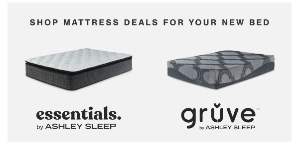 shop mattress deals for your new bed gruve by ashley sleep, align by ashley sleep, essentials by ashley sleep